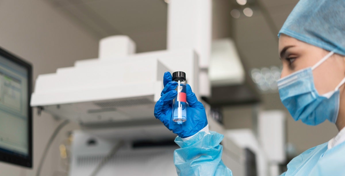 Nurse Researcher working in a lab